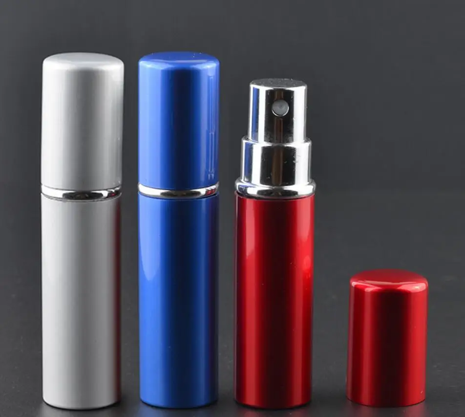 

300pcs Wholesale Fashion Refillable Empty Atomizers Travel Perfume Bottles Spray Metal Bottle 5ML