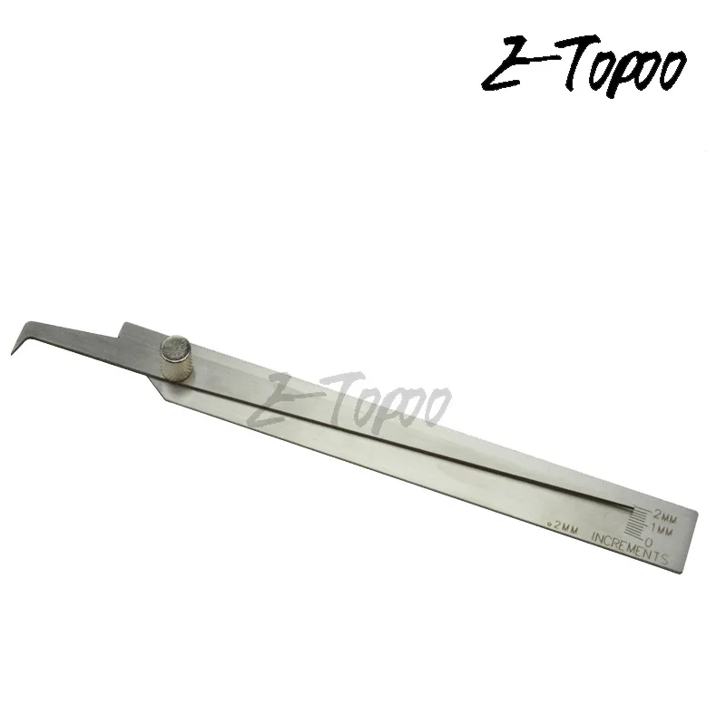 0-2mm biting edge ruler weld seam detection ruler undercut depth gaug Welding Pit Undercut Precise Inspection Gage Increment