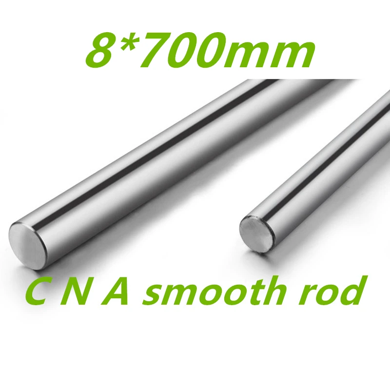 

2pcs 8mm 8x700 linear shaft 3d printer 8mm x 700mm Cylinder Liner Rail Linear Shaft axis cnc parts