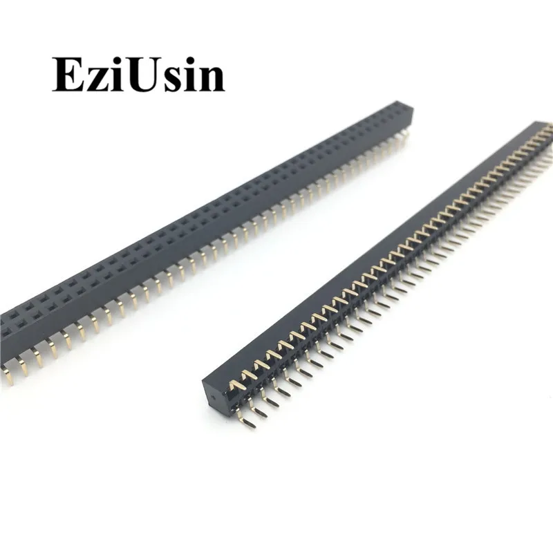 2.54mm Double Row Female centipede feet pins  Breakaway PCB Board Pin Header socket Connector Pinheader 2*5/10/40Pin For Arduino