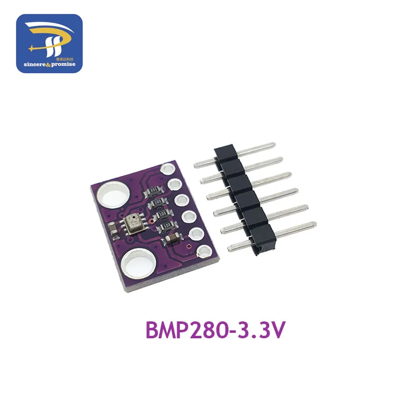 Sensor de altitud de presión barométrica Digital I2C SPI BMP280, 3,3 V, CC, alta precisión, 1,8-5V, módulo de temperatura para Arduino