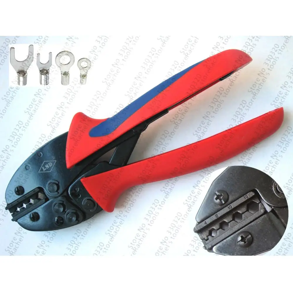 Ratchet Crimping Tool S-416TX crimping non insulated cable lugs 4-16mm2