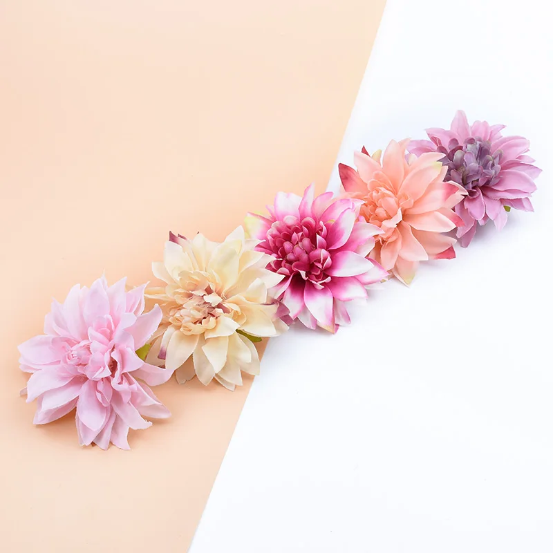 10 Stück 10CM Künstliche Pflanzen Blumen Großhandel Seiden-Gerbera Festliche Dekoration für Zuhause Hochzeit DIY Kranz Künstliche Staubblätter Brosche – Detail 7