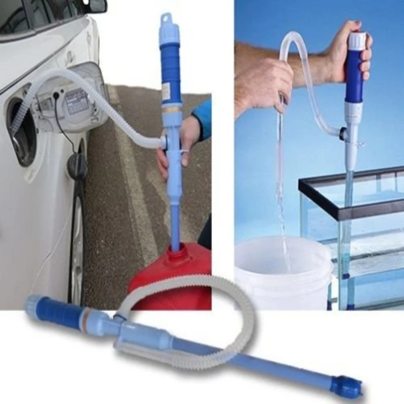 

Car gasoline Electric Battery Syphon Powered Pump Diesel Fuel Water Gas Siphon Pump Hose