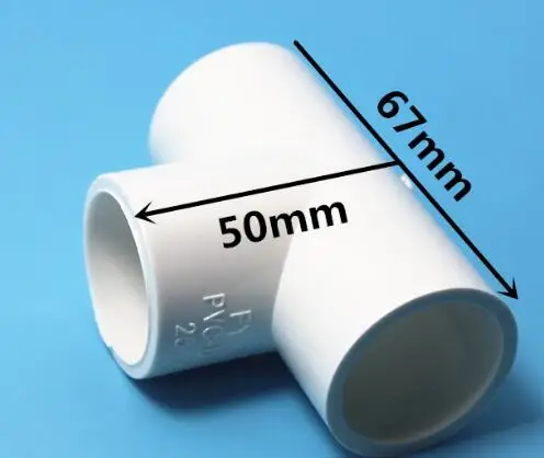 T shape 25mm diameter PVC Pipe Fittings connector adapter for water pipe connection