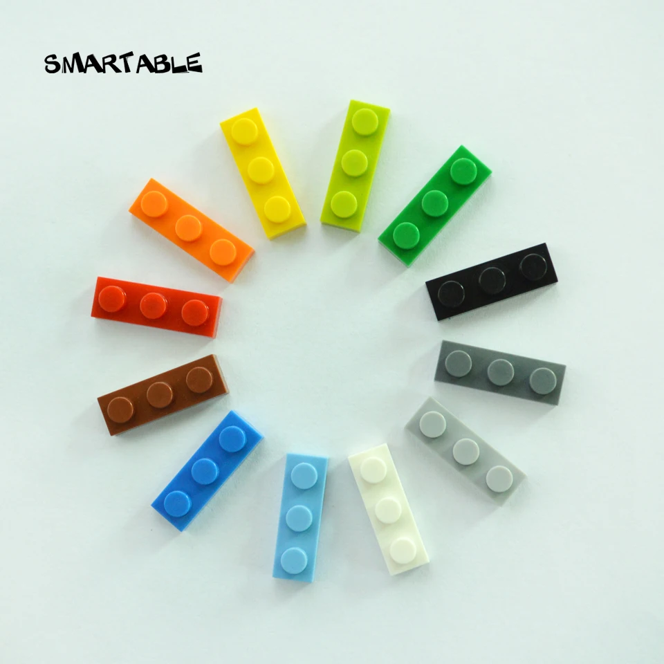 

Строительный блок Smartable Plate 1X3, деталь MOC, «сделай сам», образовательные креативные игрушки с логотипом, совместимые с основными брендами, 3623, Подарочные игрушки 192 шт./лот