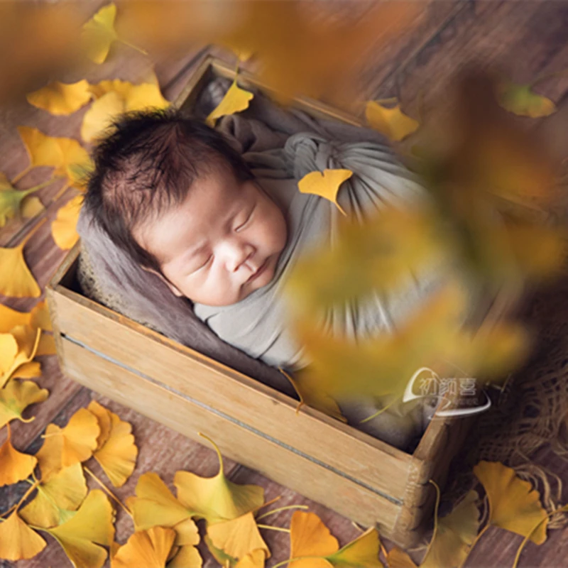 

Wooden box Basic Newborn photography props Vintage style photo prop old box basket Wood case