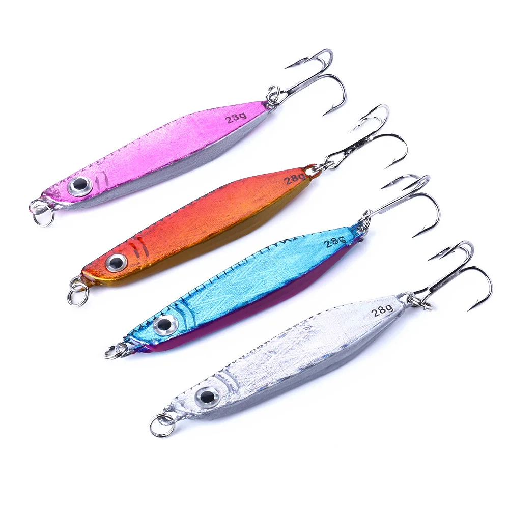 

10PCS Lead Fishing Lures 6.5cm 28g Wobbler Sinking Artificial Metal Spoon metal hard bait Heavy lure Artificial Fishing Tackle
