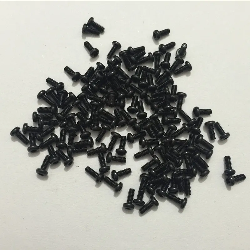 

100PCS M2 series 10.9 round head hex socket screws M2*3/4/5-20 mm the mushroom head hex socket screws