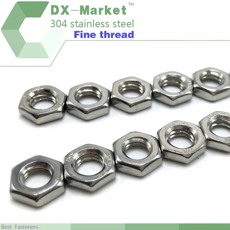 m14 *1.5p, 30pcs ,   Hexagon thin nut 439 , 304 stainless steel antirust nuts Fastener manufacturer ,B003