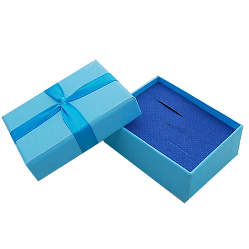 

6.5*5*2.5cm Box For Jewelry Free shipping 100pcslot Ring Gift Packaging Boxes Earring Display Box Blue Jewellery Organizer