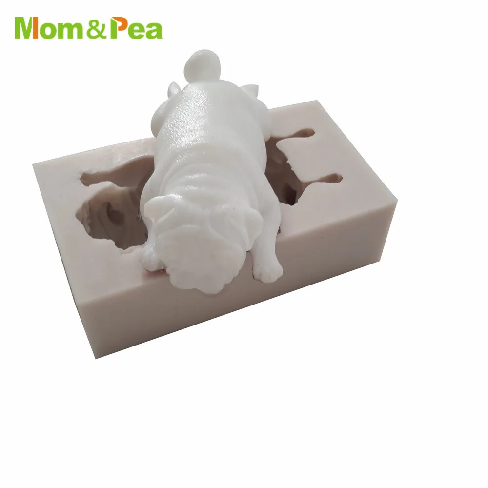 Mom&Pea MPA0739-40 Dog Shaped Silicone Mold Cake Decoration Fondant Cake 3D Mold Food Grade Mousse mold