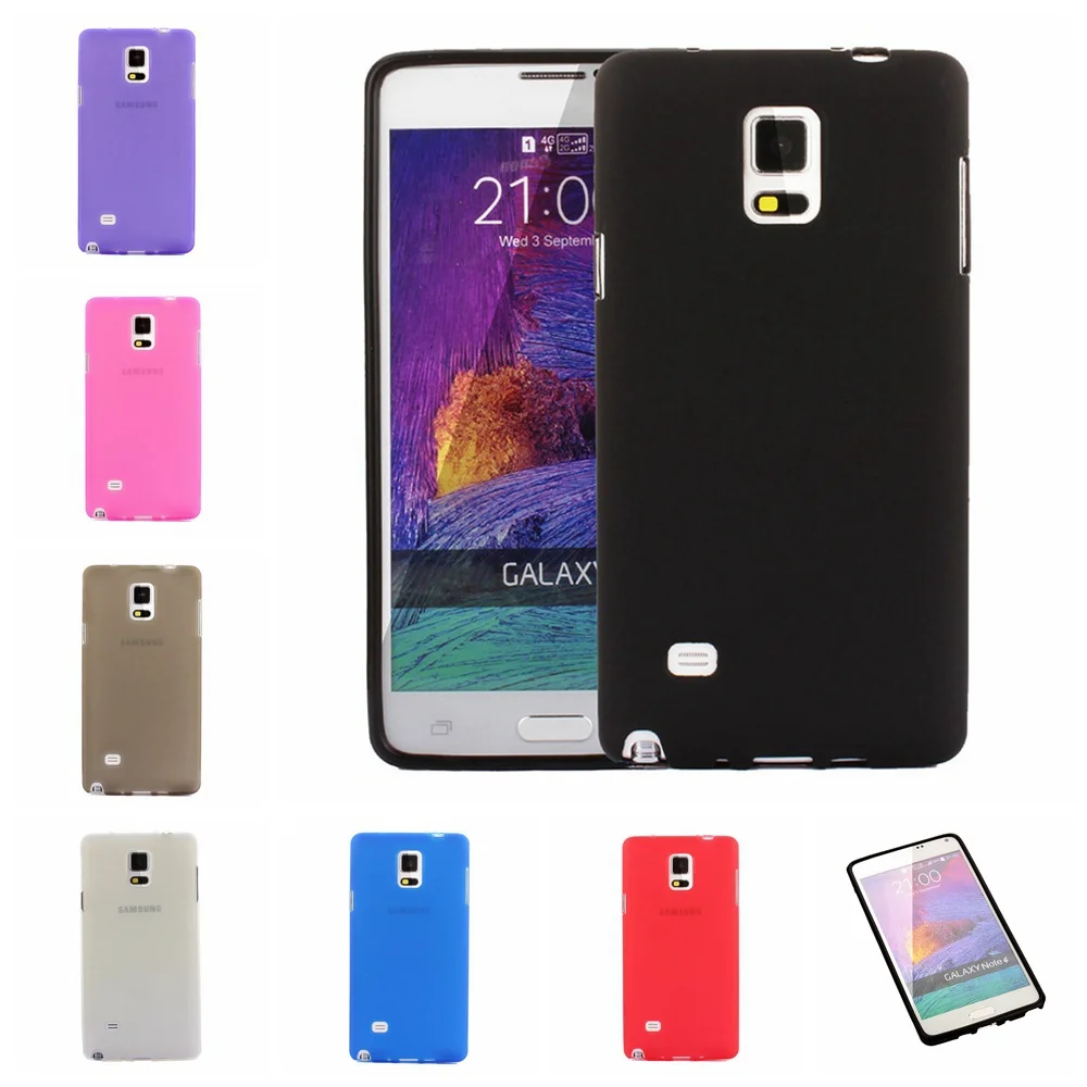 For Samsung Galaxy Note 4 N9100 New High Quality Multi Color TPU Matte Silicone Gel Skin Case Cover