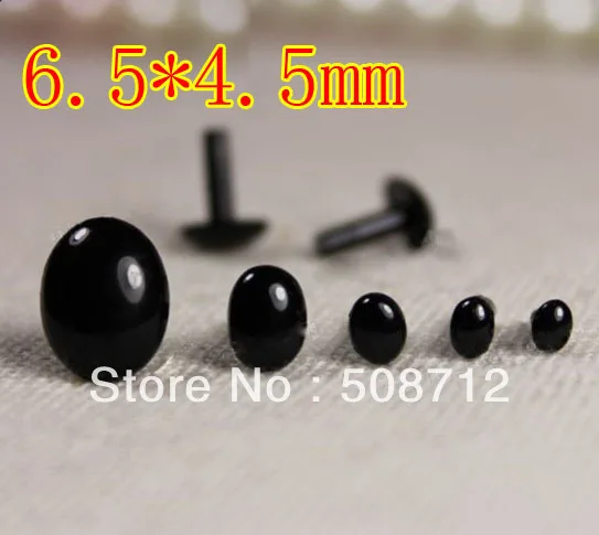 

Free shipping!!!!200pairs 6.5mm*4.5mm Oval Safety Toy or Doll Eyes or Noses