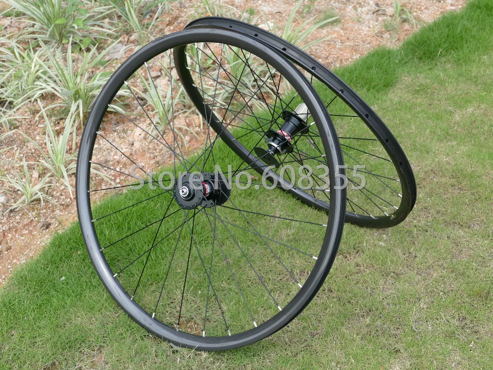 3k UD Carbon Matt Glossy 27.5er 650B MTB Mountain Bike Clincher Wheelset 27.5\