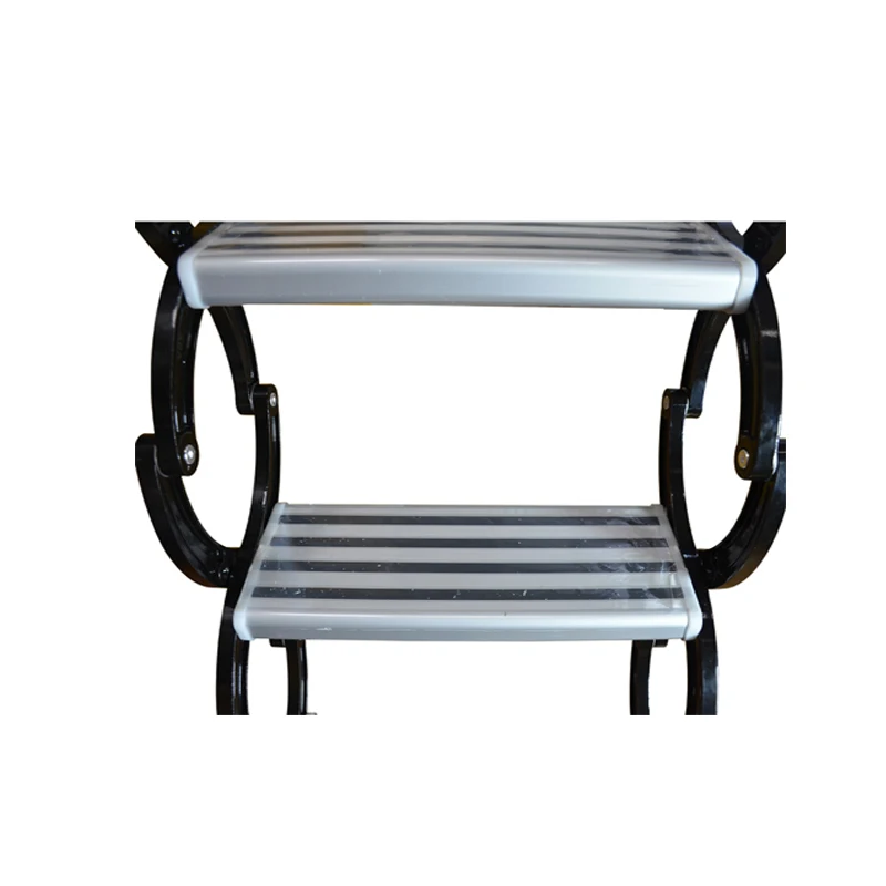 Vendas diretas da fábrica ajustável altura dobrável escada de alta qualidade leve titânio liga magnésio extensão escadas