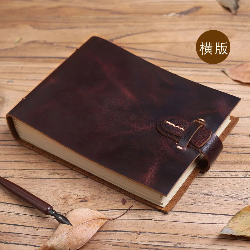 Handmade  Retro Leather Notebook  Thick Dairy Book