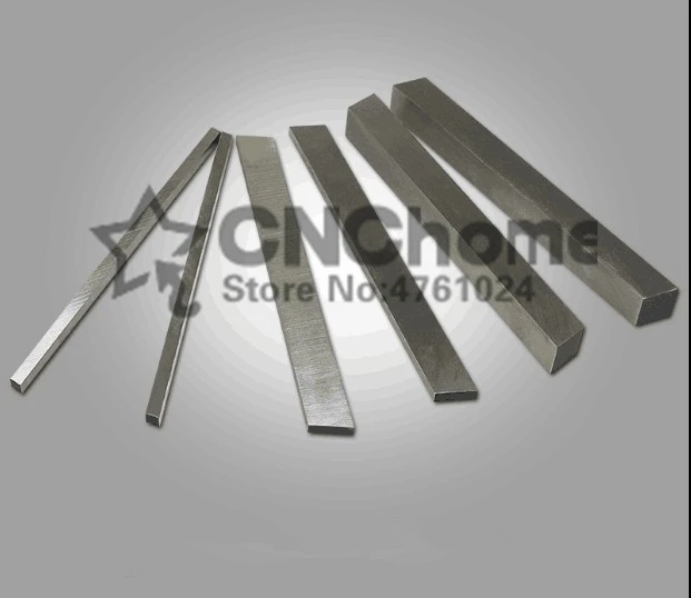 2pcs HRC60 3*12*200mm High-speed steel Sharp steel STEEL BILLETS blade Flat HSS Turning tool DIY knife material, Lathe tool