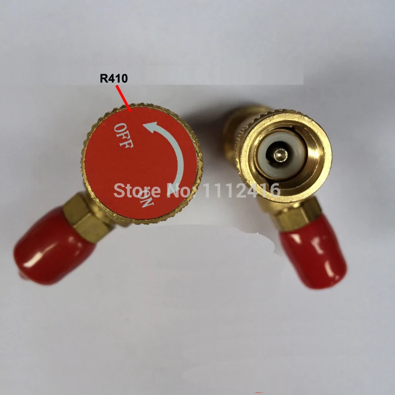 R410 R22 di Refrigerazione di Ricarica di Sicurezza Adattatore Valvola a Sfera 1/4 "M 5/16" F