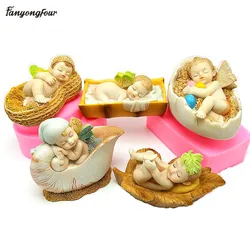 Cute elf shaped silicone mold DIY soap candle elf handicraft tool