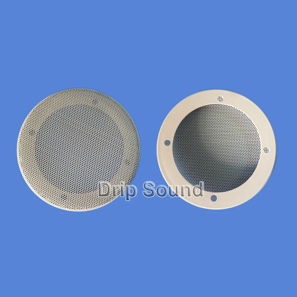 Для 6,5-дюймового 180-миллиметрового аудиодинамика, сетчатая крышка для сабвуфера, декоративная круглая металлическая сетчатая решетка # Белый