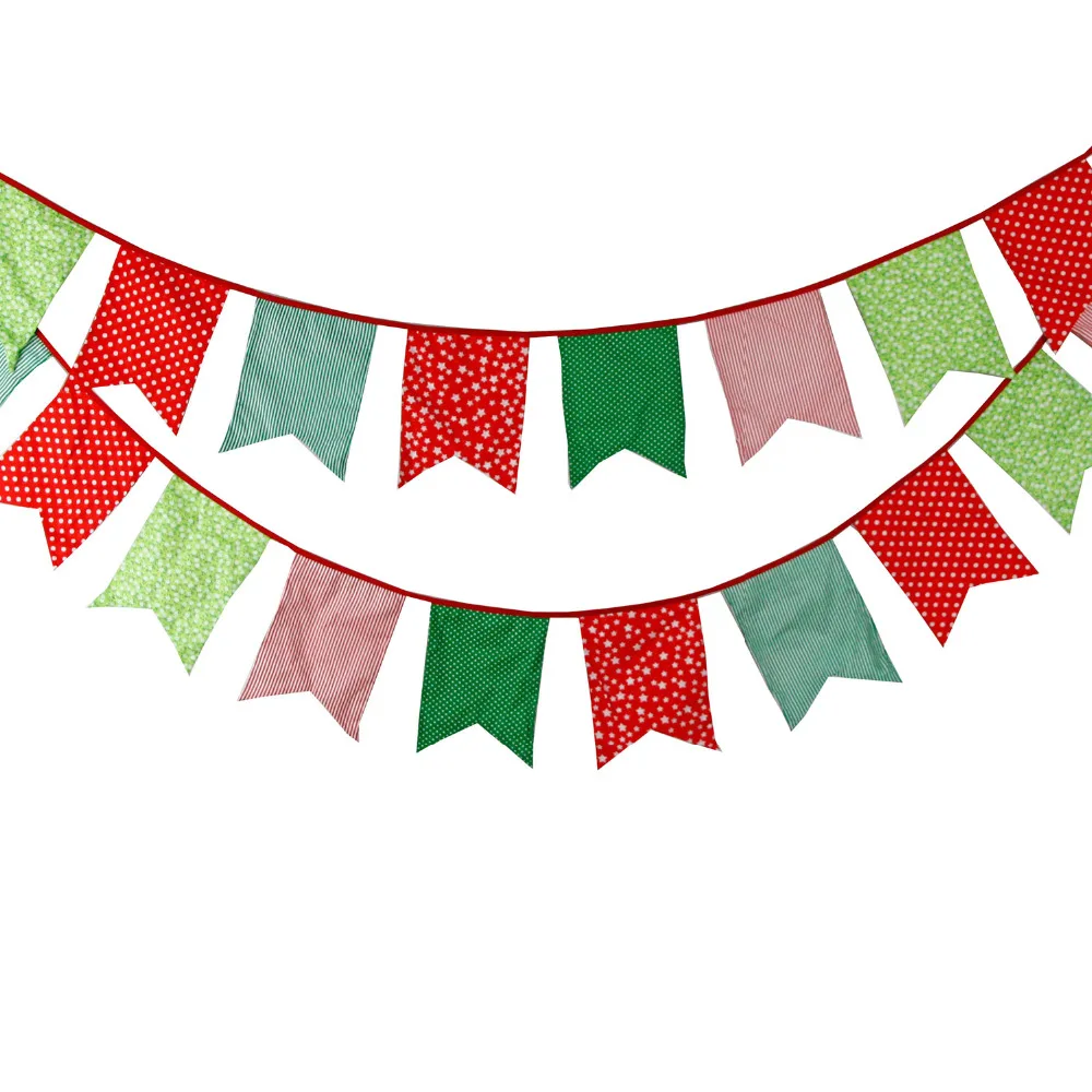3.5M Multicolor tkanina trznadel 12 Fishtail flagi dekoracje weselne Banner Home Baby Shower Carnival Garland — zdjęcie 7