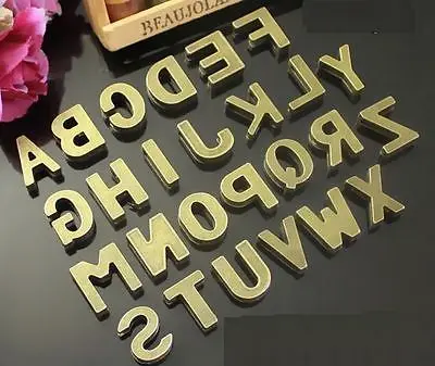 26 Bronze Tone Alphabet Letter 