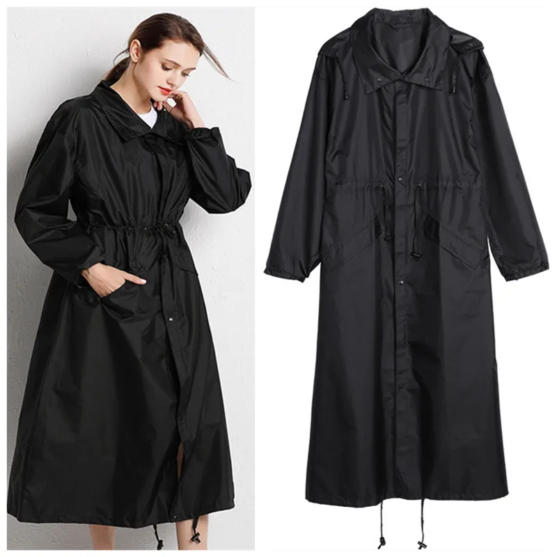 

Long Raincoat Women MEN Poncho Waterproof Outdoor Tour Rain Coat Jacket Capa De Chuva Chubasqueros size XL