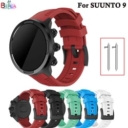 Brand new high quality silicone watch strap For Suunto 9/9 Brao/Spartan sport baro wristband Replacement watch band Accessories