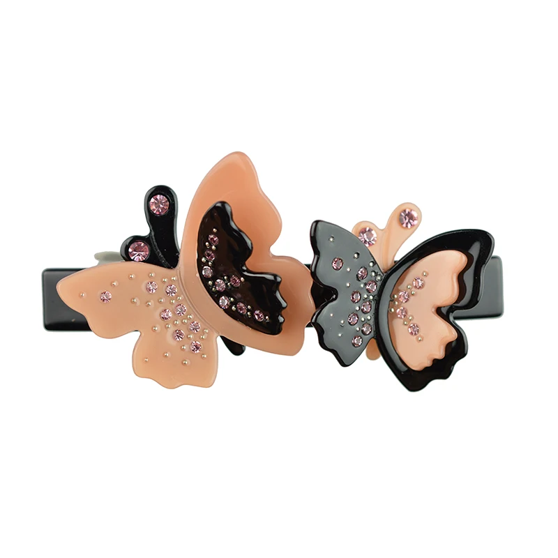 Women hedwear cute hair clip for girls butterfly hair barrettes rhinestone hair accessories for women