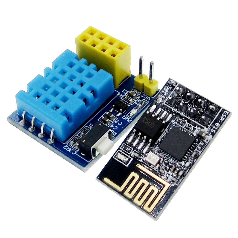 10ピースESP8266 ESP-01 ESP-01S dht11温度湿度センサモジュールesp8266 wifi nodemcuスマートホームiot (でESP01)
