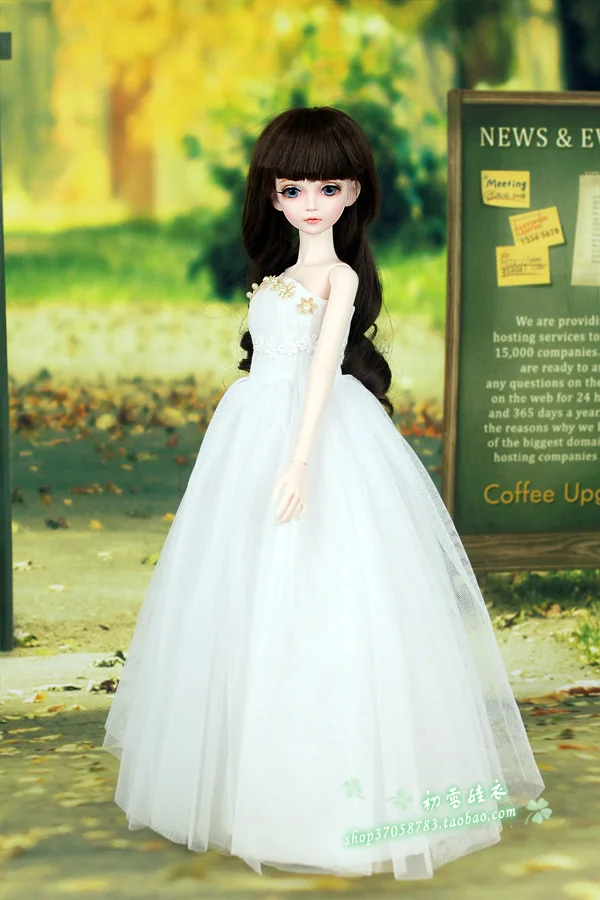 1/4 1/3 scale BJD Wedding dress clothes accessories for BJD/SD doll MSD EID woman,Not included doll,shoes,wig and other A0350