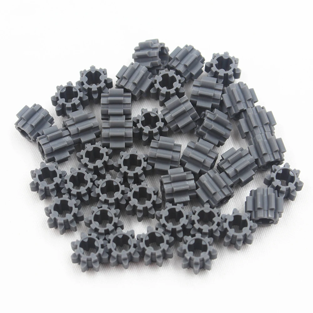 MOC Technical Gear Parts Pieces 40pcs Cross Hole z8 Connector Compatible With Lego Educational Building Block for Kids Toy 10928