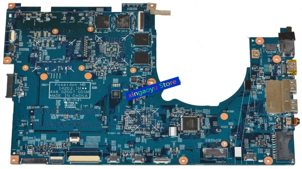 448.02G07.001M For Acer For Aspire VN7-791G Laptop Motherboard w i7-4720HQ 2.6GHz CPU NB.MUT11.001 NB.MQR11.00A 100% Test OK