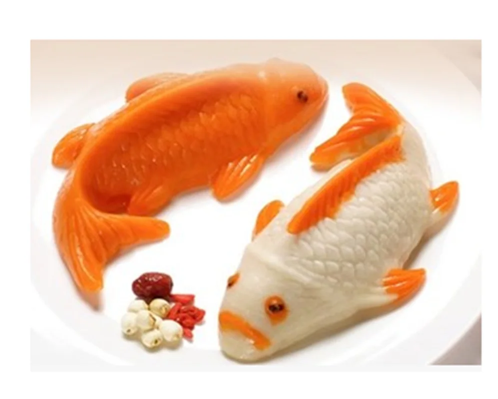 

Carp silicone rice cake hot pot butter mold ice powder mold goldfish cake mold