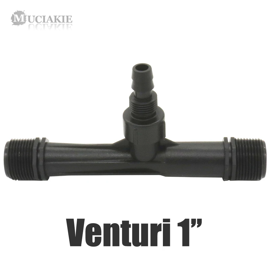 MUCIAKIE 1PC 1'' Venturi Fertilizer Irrigation Device Mixer Injector Agriculture Garden Water Tube Kit Garden Connector