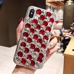 Custodia per telefono Bling con strass di lusso, Cover per Xiaomi Redmi 9A, 9C, 10X Pro, Note 8T, 9T, 8, 9, 10 Pro