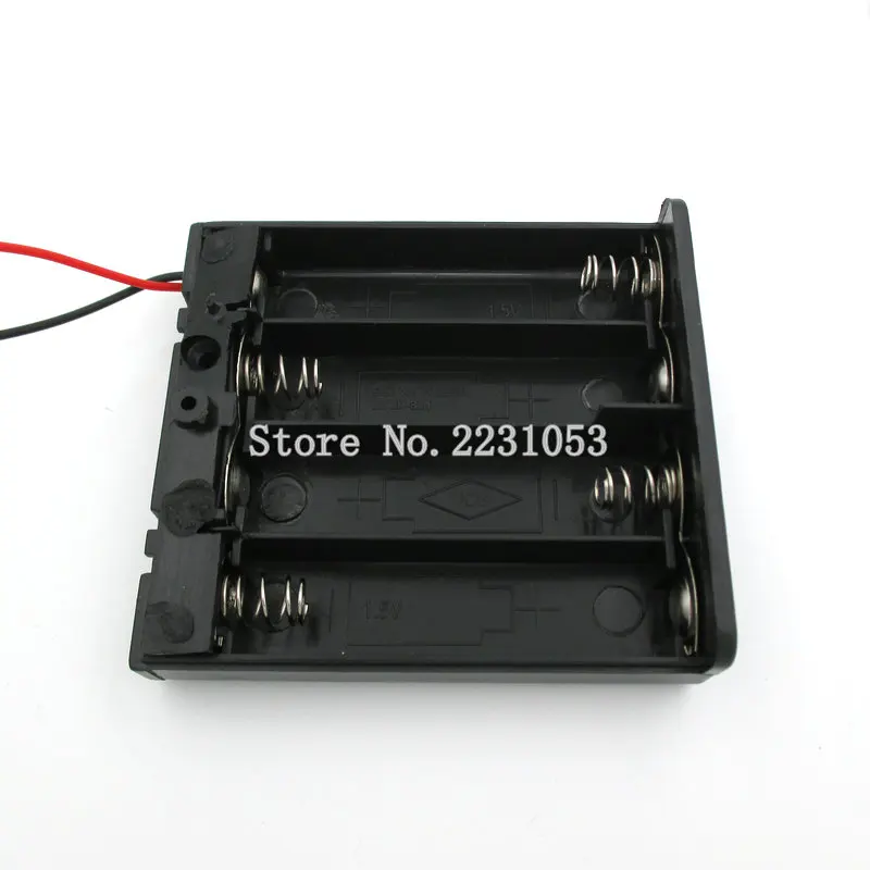 2PCS/LOT Four AA battery compartment lid can be fitted with a switch with 4 AA batteries with a thick line