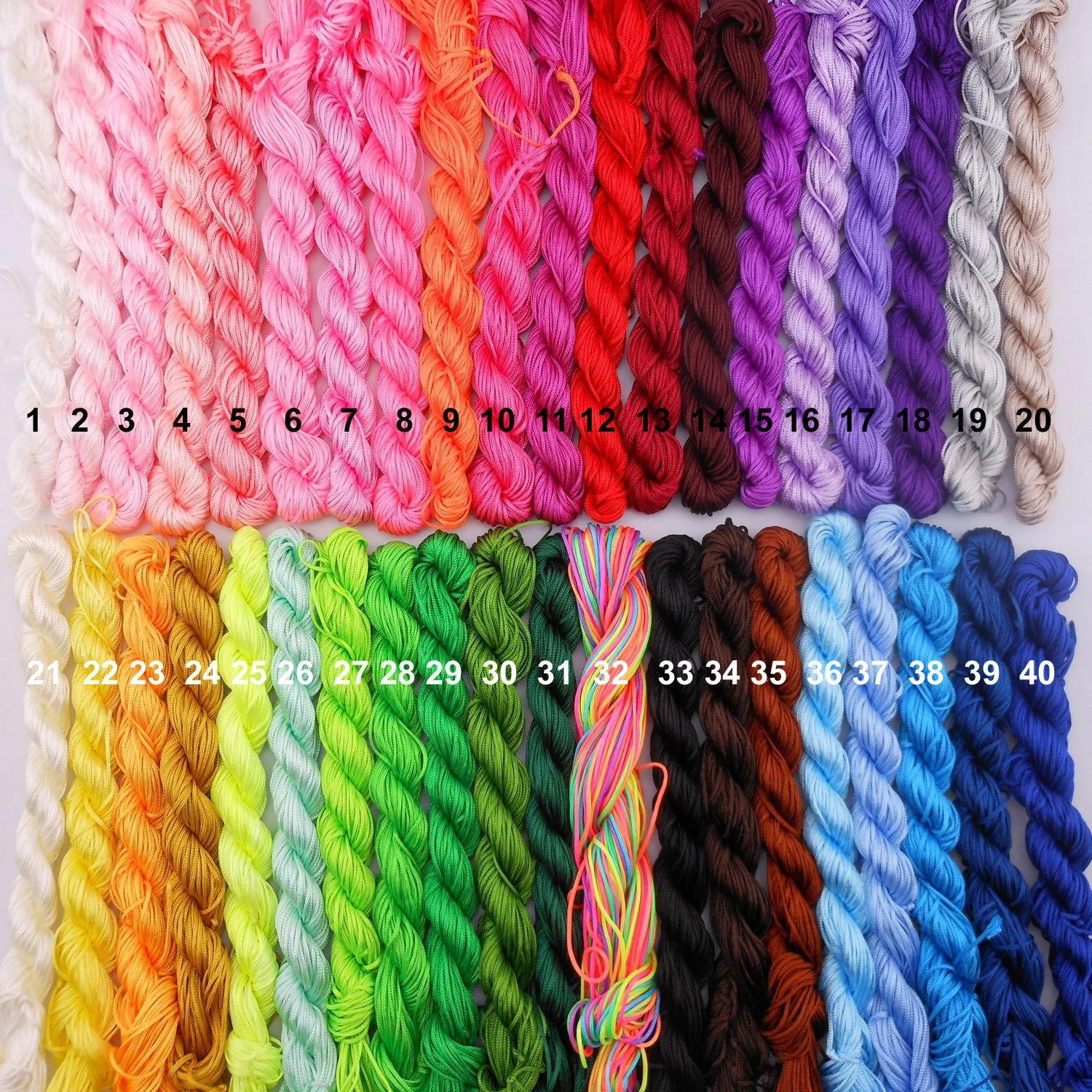 600 yards Nylon Cord Chinese Knot Macrame Rattail Bracelet Braided Thread String Wire Line for Handmade Craft