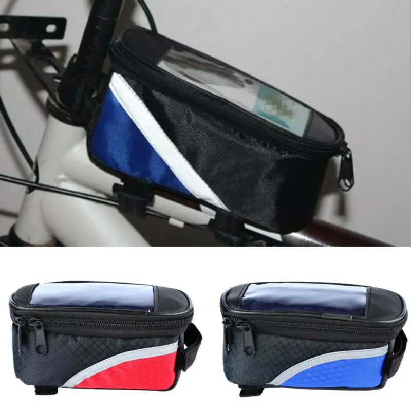 Bike Bicycle Cycling Mountain Frame Front Tube Pannier Saddle Bag Tube Pouch Storage Bags