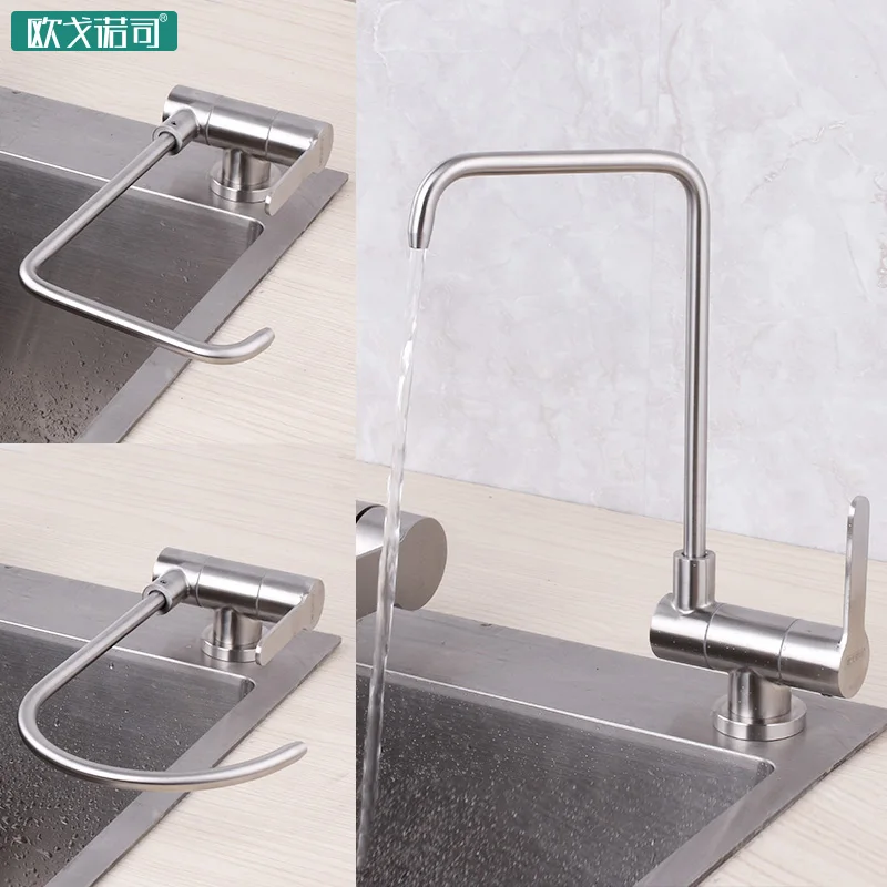 Can lay down folding drinking water filter tap put down kitchen faucets easy open window sink faucet