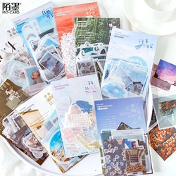 40Pcs/pack Vintage Light And Shadow Diary Decorative Stickers Stationery Scrapbooking Diy Diary Album Stick Label
