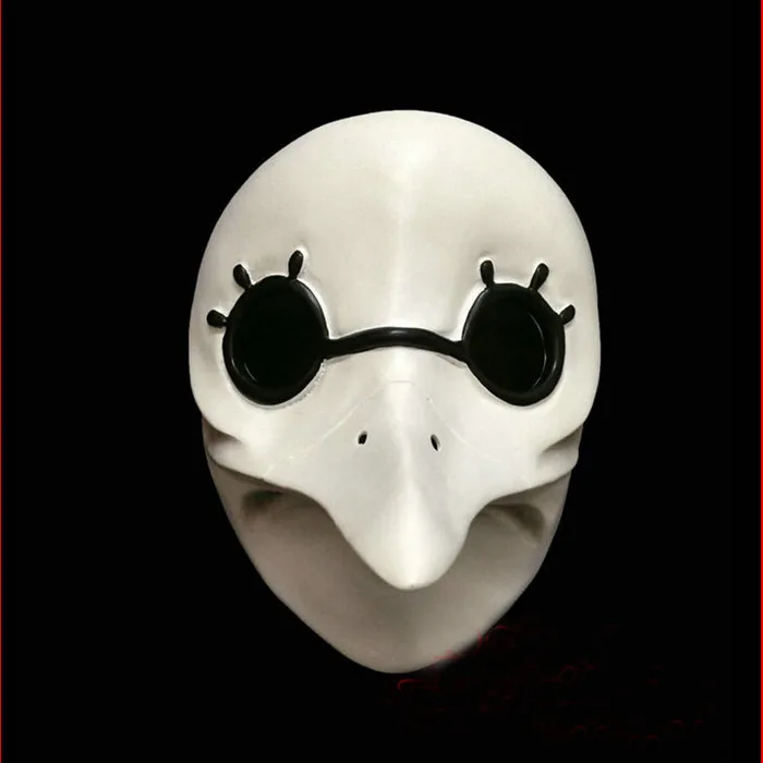 Hot White Masquerade Mask Venetian Long Nose Bird Doctor Plague Mask Beak Fancy Cosplay Masks Party Head Prop Bird Mouth Suvenir