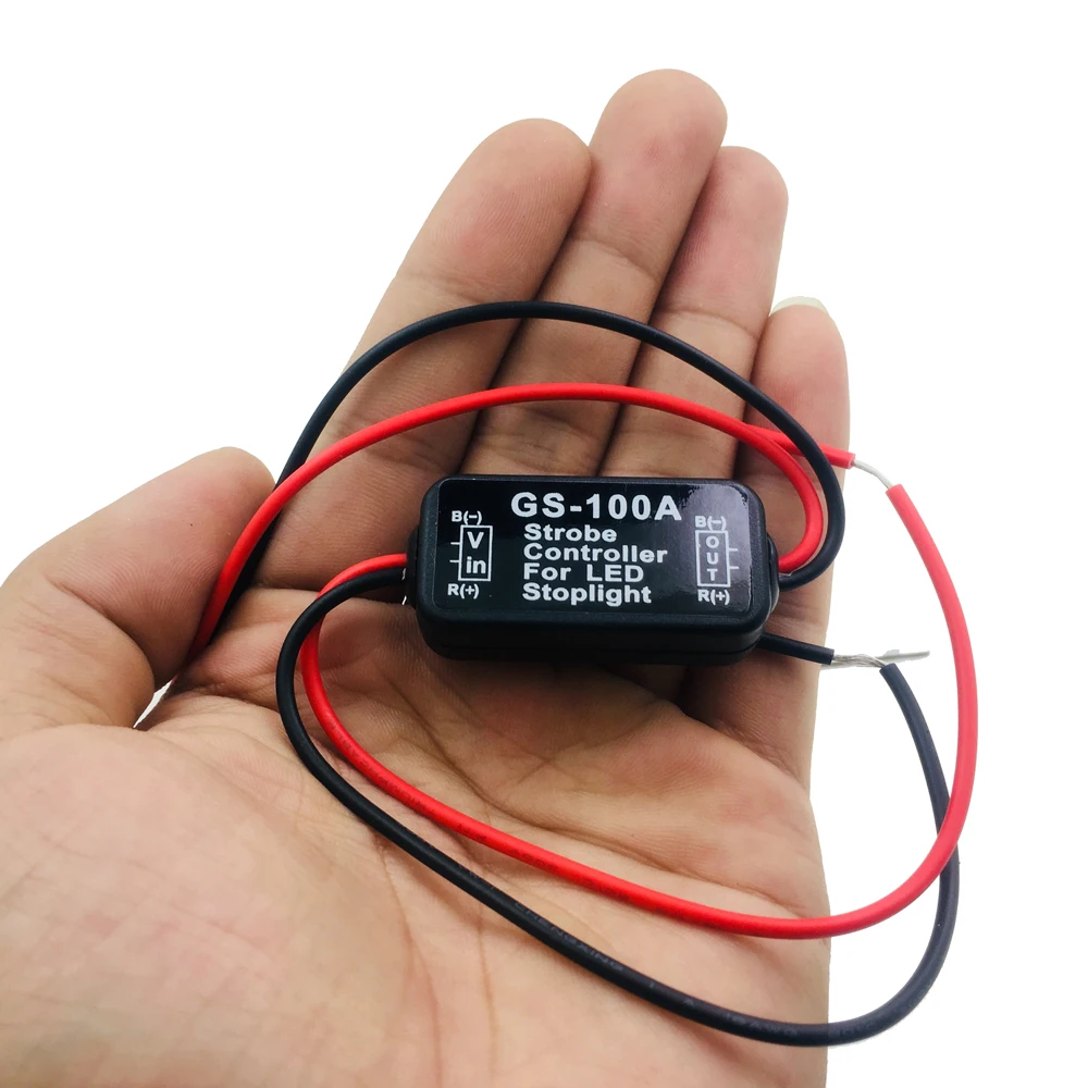 2019 NEW Auto Car 12V GS-100A LED Brake Stop Light Strobe Flash Flashing Controller Box