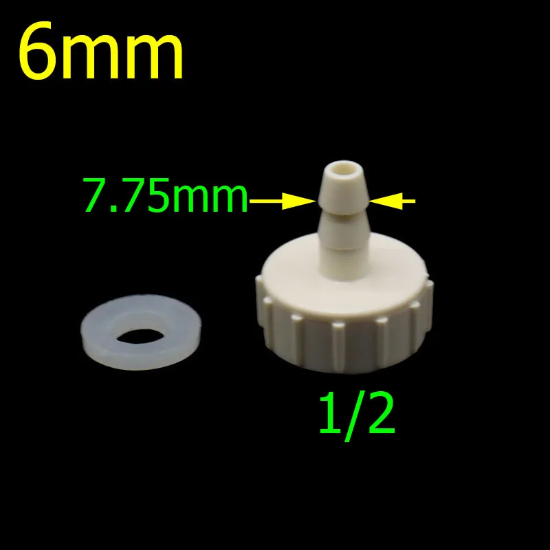 1/2 3/4 Cal żeńskie do 4/6/8/10/12/14/16/20/25mm złącze kolczaste rura Pvc łącznik Adapter systemu irygacji