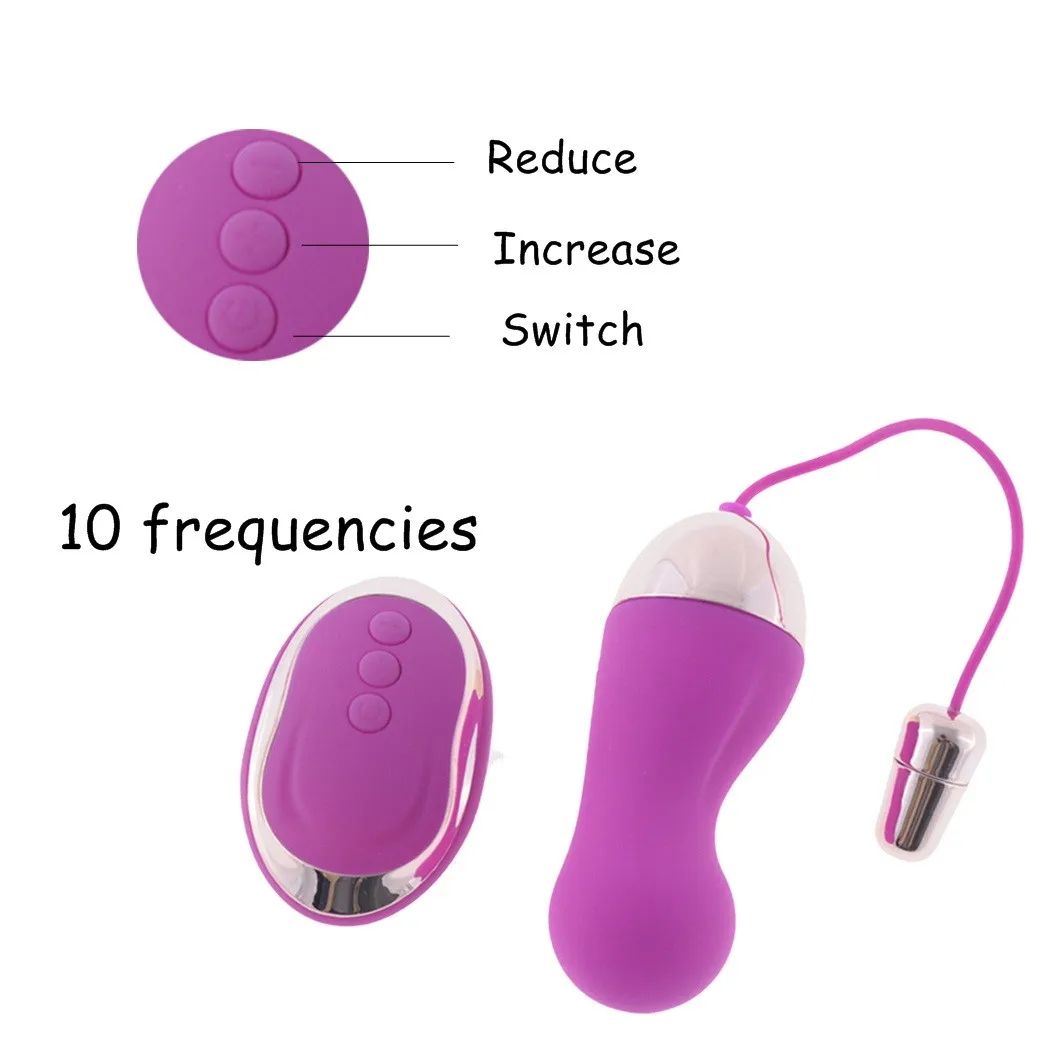 APHRODISIA Adult Toys Bullet Vibrators Wireless Remote Control Egg Adult Product for Women Toys Black/Purple