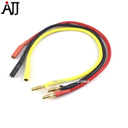 RCTIMER 4mm Male Female Bullet Brushless Motor Extension Lead 210mm Silicone Cables 3pcs/bag AS0094