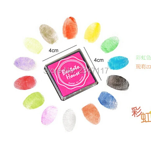 High Quality 24 Colors Ink Pads Children Fingerprint Picture Finger Painting Stamp Pigment Kids DIY Craft