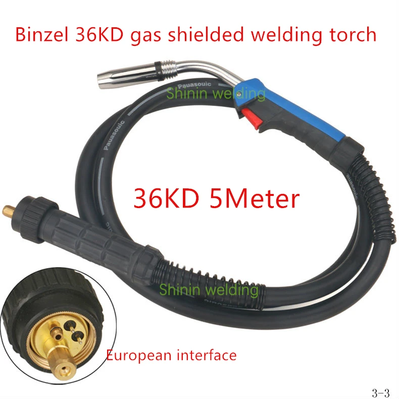 Binzell integrated two welding machine welding torch  CO2 36KD carbon dioxide 5M gas shielded welding torch