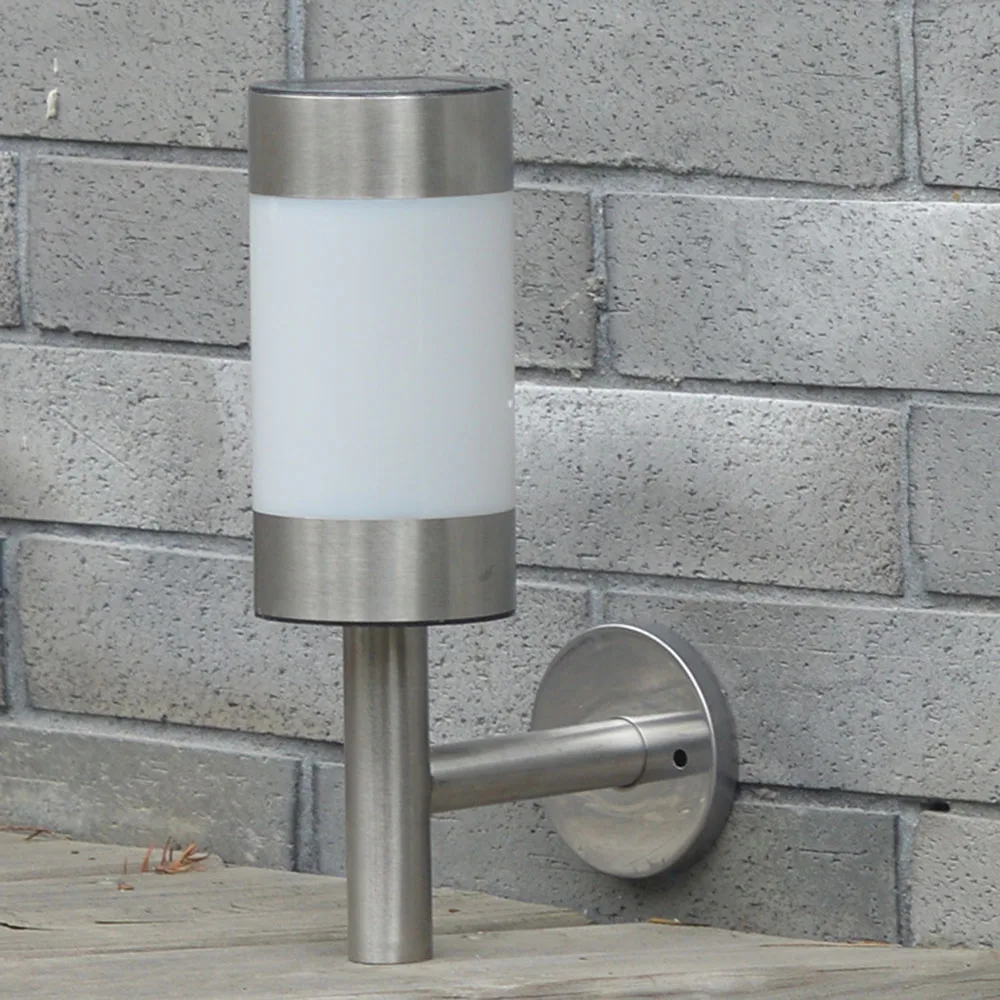 กลางแจ้งกันน้ำ LED พลังงานแสงอาทิตย์ Wall Landscape Mount สกรูติดตั้ง